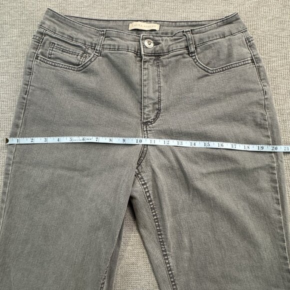 Laura Ashley Womens Size 12 Jeans Gray Denim Bootcut Leg Jeans Mid Rise Stretch - Picture 9 of 14